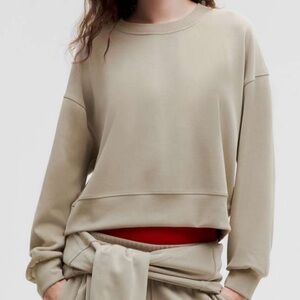 EUC Lululemon Softstreme Perfectly Oversized Cropped Crew